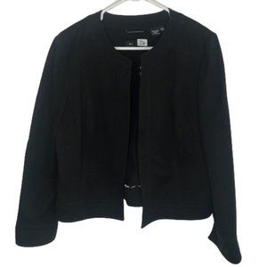 Saks Fifth Avenue Sport Open Front Blazer Black